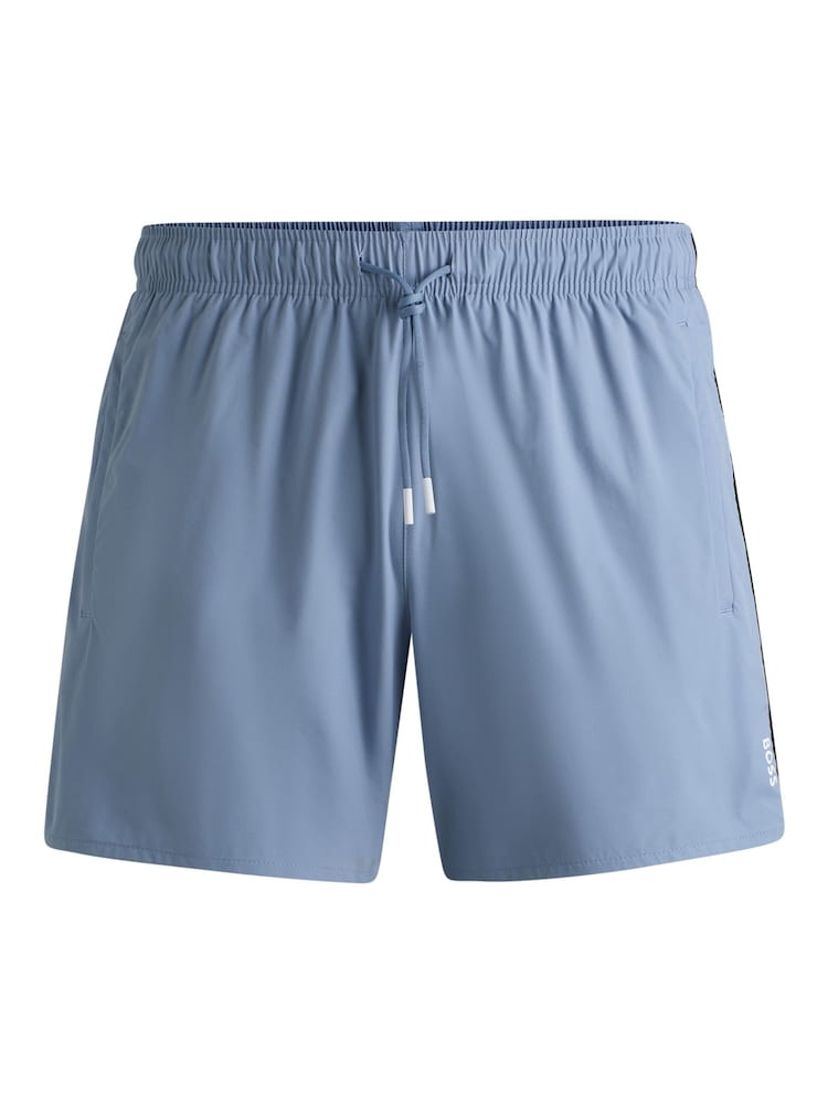 BOSS Blue Iconic Swim Shorts - Image 4 of 4