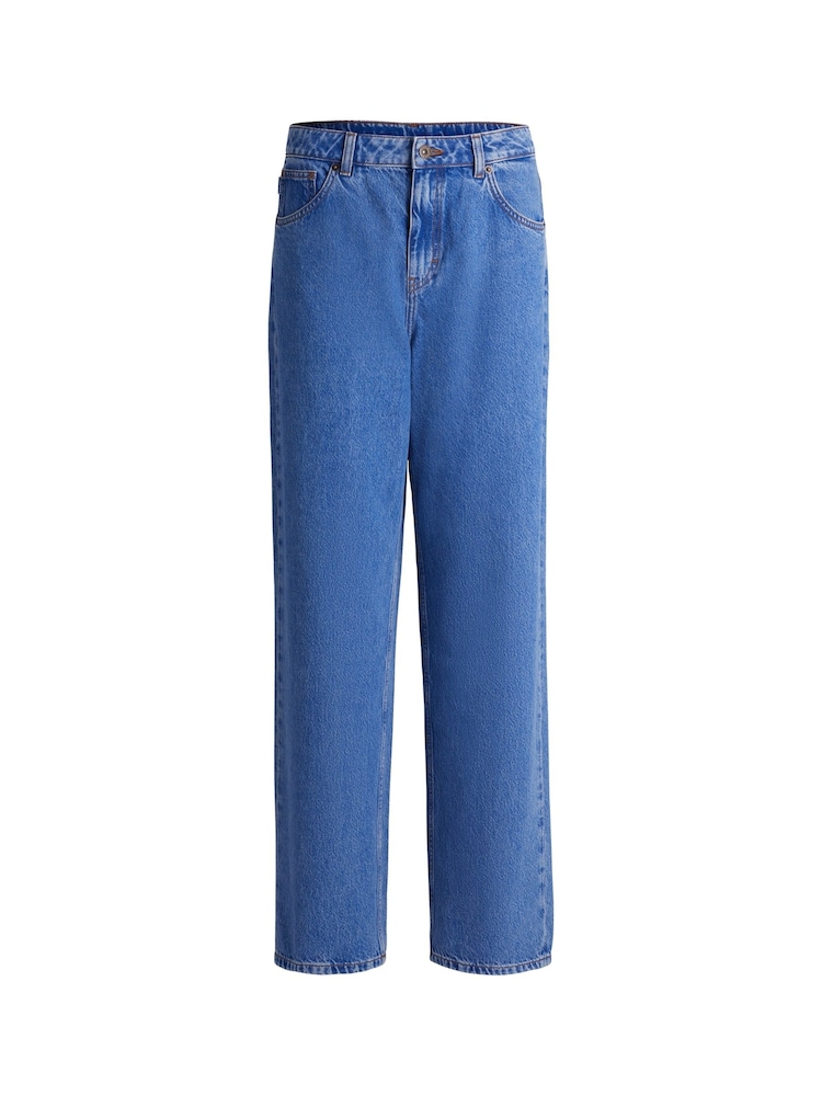 HUGO Blue Relaxed Fit Stonewashed 100% Cotton Denim Jeans - Image 5 of 5 HUGO Blue Relaxed Fit Stonewashed 100% Cotton Denim Jeans - Image 5 of 5