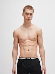 BOSS BOSS Logo Waistband Pyjama Cotton Shorts 2 Pack - Slika 3 iz 5