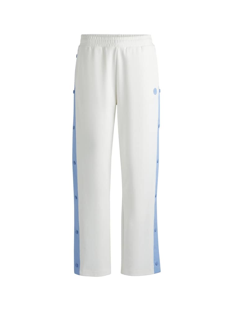 HUGO Natural Side Popper Tape Joggers - Image 5 of 5
