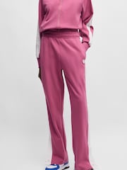 HUGO Pink Side Popper Tape Joggers - Image 1 of 5