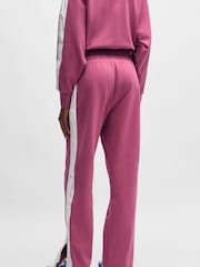 HUGO Pink Side Popper Tape Joggers - Image 2 of 5