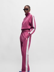 HUGO Pink Side Popper Tape Joggers - Image 3 of 5