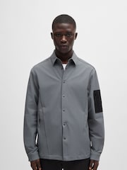 BOSS Natural Relaxed Fit Water-Repellent Overshirt - Image 1 of 5
