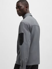 BOSS Natural Relaxed Fit Water-Repellent Overshirt - Image 3 of 5