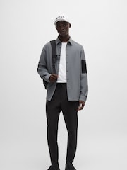 BOSS Natural Relaxed Fit Water-Repellent Overshirt - Image 4 of 5