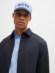 BOSS Blue Relaxed Fit Water-Repellent Overshirt - Image 2 of 5