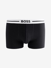 BOSS Black Three-Pack Of Logo-Waistband Stretch Cotton Trunks - Image 2 of 4