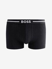 BOSS Black Three-Pack Of Logo-Waistband Stretch Cotton Trunks - Image 3 of 4