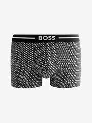 BOSS Black Three-Pack Of Logo-Waistband Stretch Cotton Trunks - Image 4 of 4