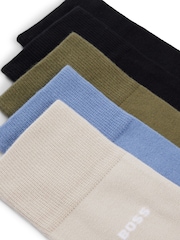 Hellblau - BOSS Socken aus Baumwollmix in regulärer Passform im 5er-Pack - Bild 2 von 3