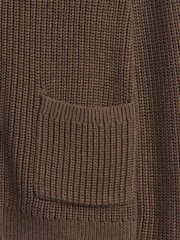 Gap Brown Zip-Up Cardigan - Image 4 of 4