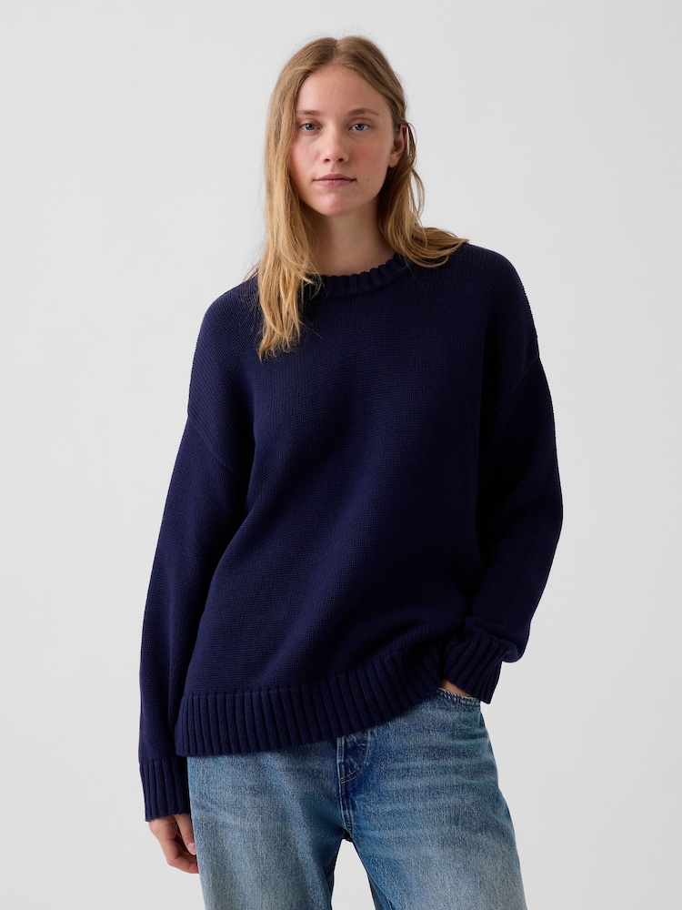 Gap Blue Oversized Jumper - Image 1 of 4 Gap Blue Oversized Jumper - Image 1 of 4