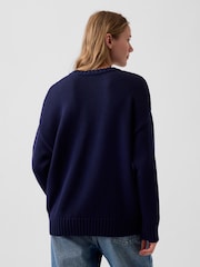 Gap Blue Oversized Jumper - Image 2 of 4