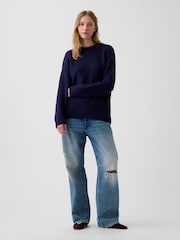 Gap Blue Oversized Jumper - Image 3 of 4