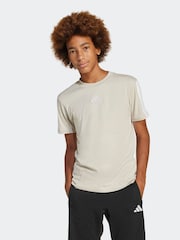 adidas Neutral Essentials 3 Stripes 100% Cotton T-Shirt - Image 1 of 6