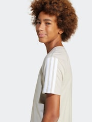 adidas Neutral Essentials 3 Stripes 100% Cotton T-Shirt - Image 4 of 6