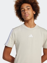 adidas Neutral Essentials 3 Stripes 100% Cotton T-Shirt - Image 5 of 6