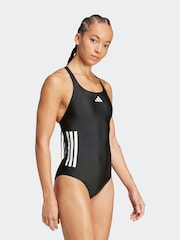 Черный - adidas 3 Stripe Bold Swimsuit - Изображение 1 из 3