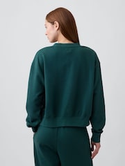 Zelená - Gap VintageSoft Oversized Split-Hem Sweatshirt - Obrázek 2 z 4