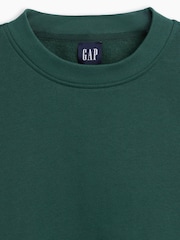 Zelená - Gap VintageSoft Oversized Split-Hem Sweatshirt - Obrázek 4 z 4
