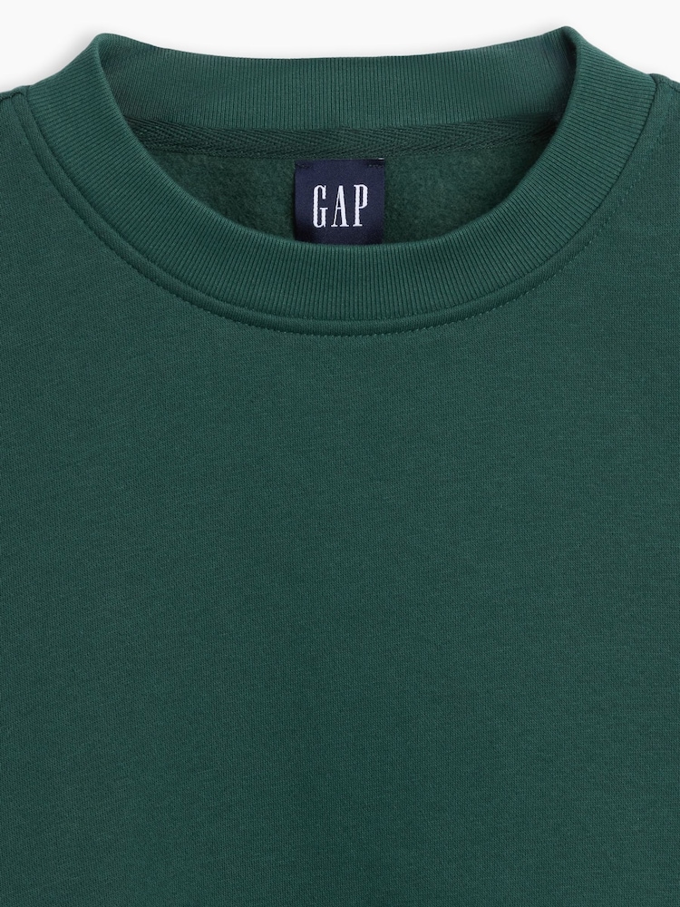 Zelená - Gap VintageSoft Oversized Split-Hem Sweatshirt - Obrázek 4 z 4