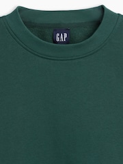 Πράσινο - Gap Vintage μαλακό υπερμεγέθη φούτερ Split-Hem - Εικόνα 5 από 5
