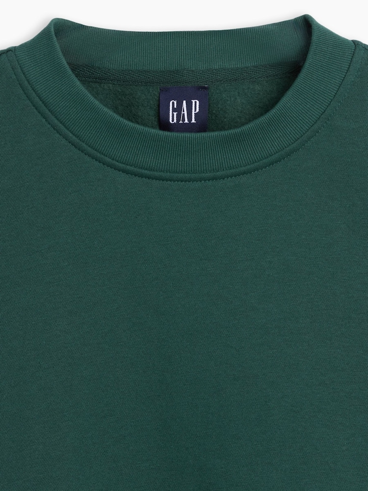Πράσινο - Gap Vintage μαλακό υπερμεγέθη φούτερ Split-Hem - Εικόνα 5 από 5