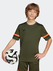 adidas Khaki Green Squadra 25 T-Shirt - Image 1 of 7