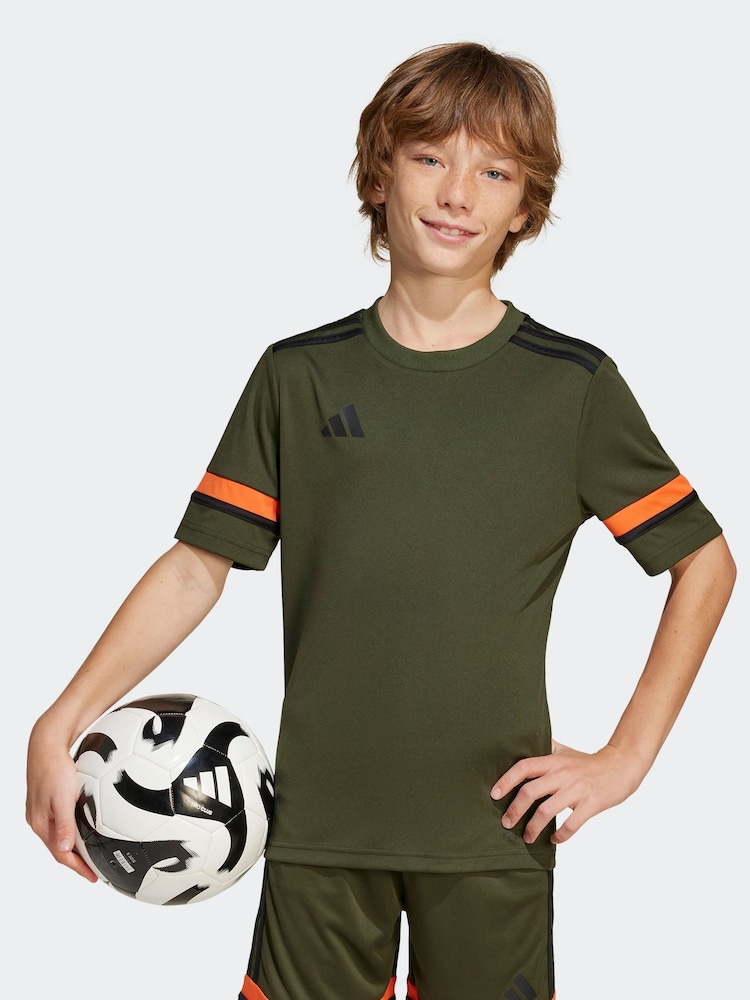 adidas Khaki Green Squadra 25 T-Shirt - Image 1 of 7