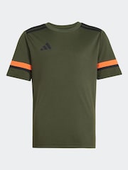adidas Khaki Green Squadra 25 T-Shirt - Image 6 of 7