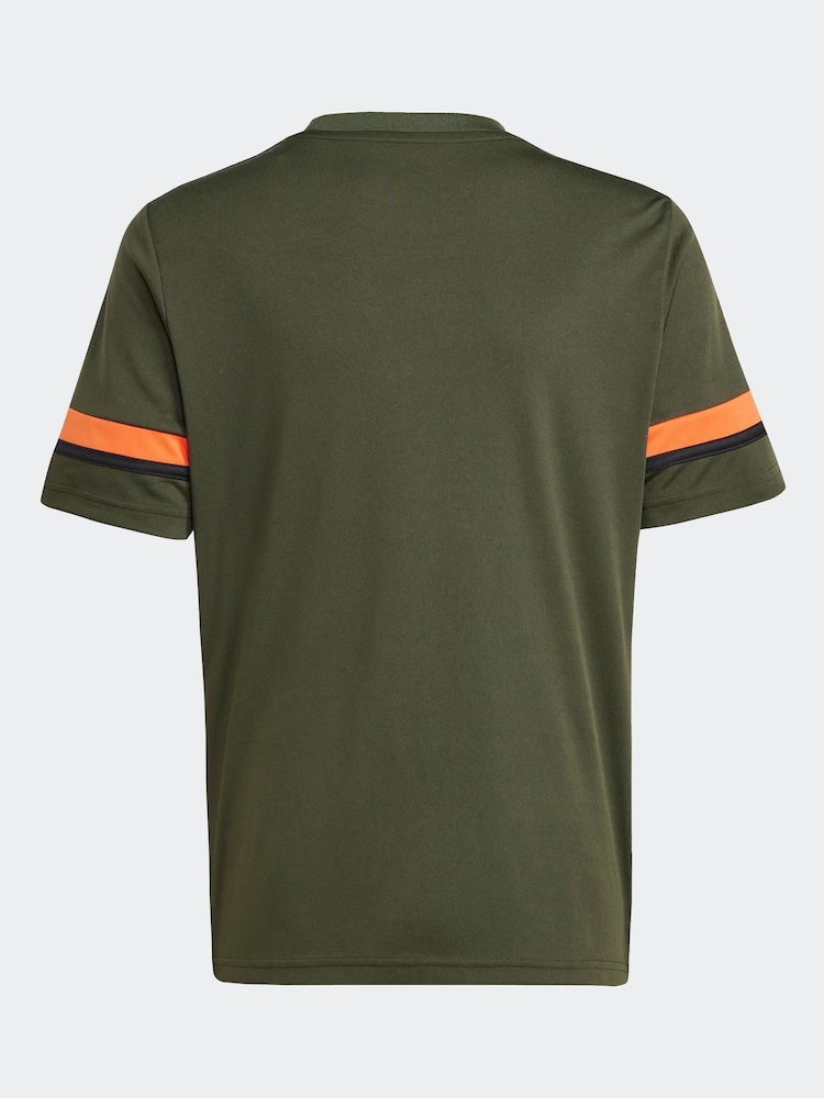 adidas Khaki Green Squadra 25 T-Shirt - Image 7 of 7