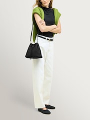 NAGHEDI Black Gramercy Medium Bucket Bag - Image 5 of 6