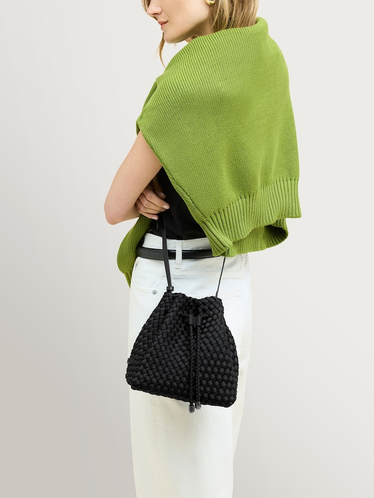 NAGHEDI Black Gramercy Medium Bucket Bag - Image 6 of 6