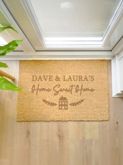 Personalised Sweet Home Rectangle Indoor Doormat by PMC - Image 5 of 5