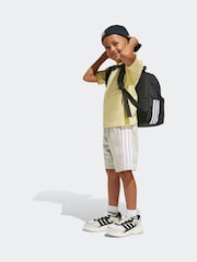 adidas Grey 3 Stripe Essentials Shorts - Image 1 of 6