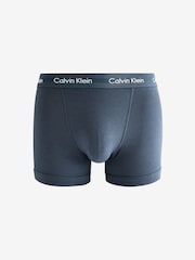 Calvin Klein Green Classic Stretch Trunks 3 Pack Boxers - Image 3 of 4