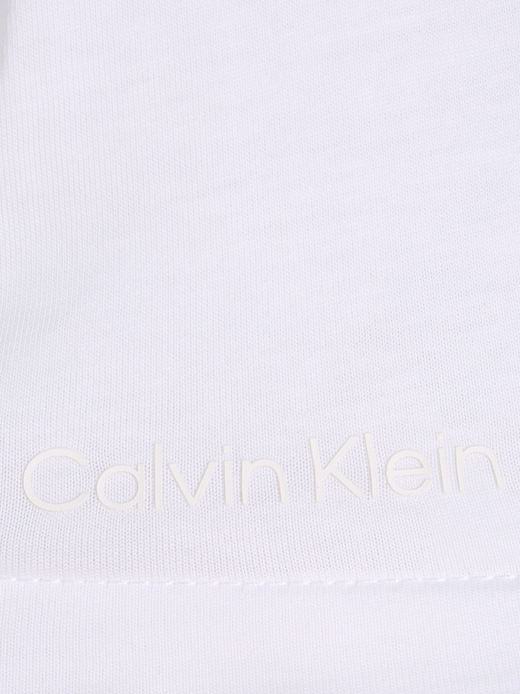 Calvin Klein White Smooth Cotton V-Neck Short Sleeve T-Shirt - Image 6 of 6