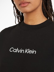 Calvin Klein Black 100% Cotton Hero Logo Cotton Sweatshirt - Image 3 of 6