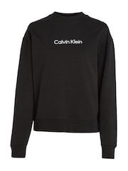 Calvin Klein Black 100% Cotton Hero Logo Cotton Sweatshirt - Image 4 of 6