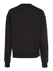 Calvin Klein Black 100% Cotton Hero Logo Cotton Sweatshirt - Image 5 of 6