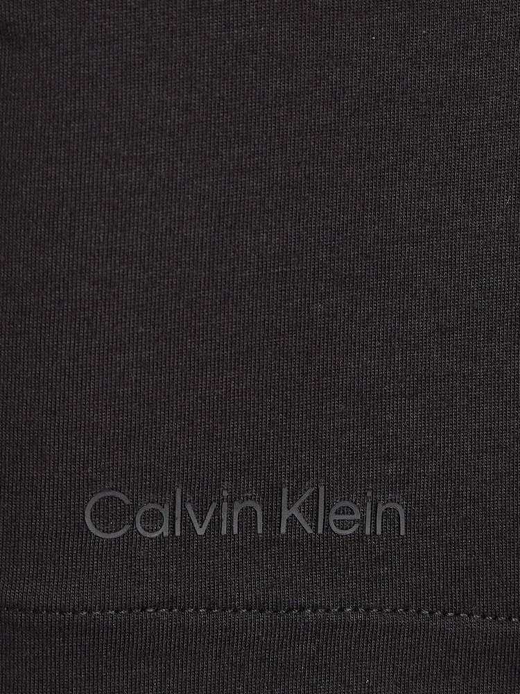 Calvin Klein Black Smooth Cotton V-Neck Short Sleeve T-Shirt - Image 6 of 6