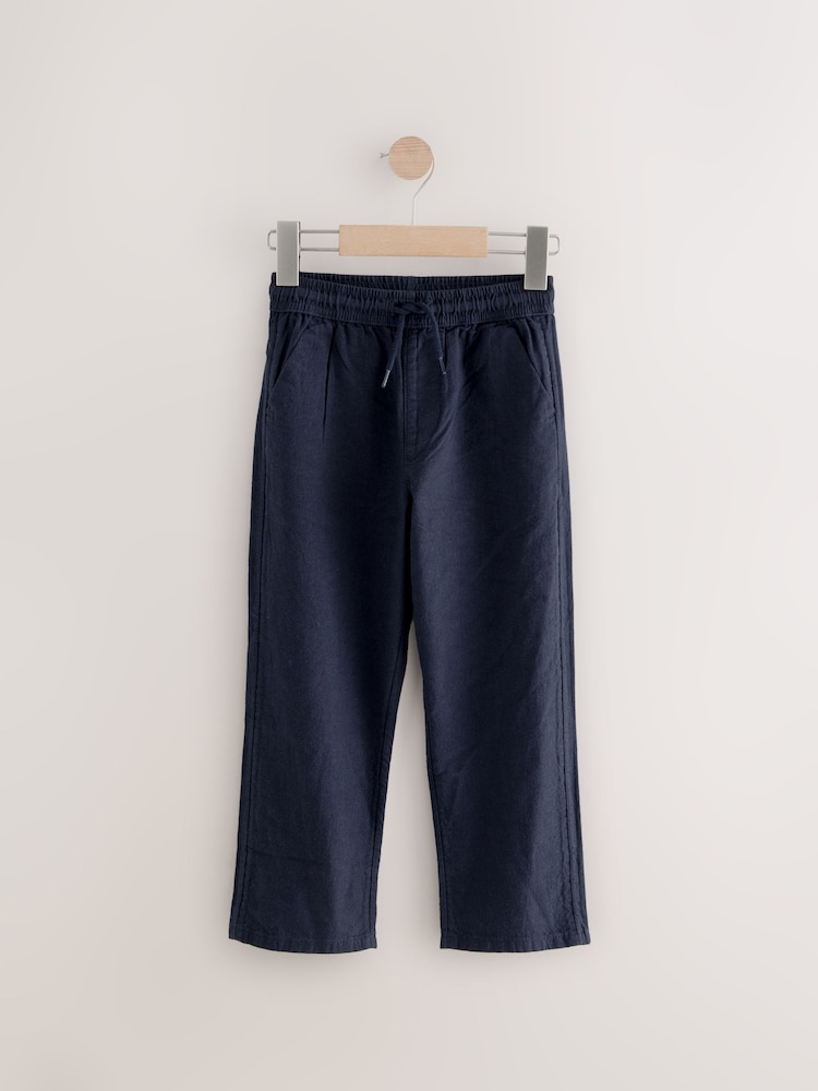 Marineblau - Hose aus Leinenmischung (3–16 Jahre) - Bild 1 von 4 Marineblau - Hose aus Leinenmischung (3–16 Jahre) - Bild 1 von 4