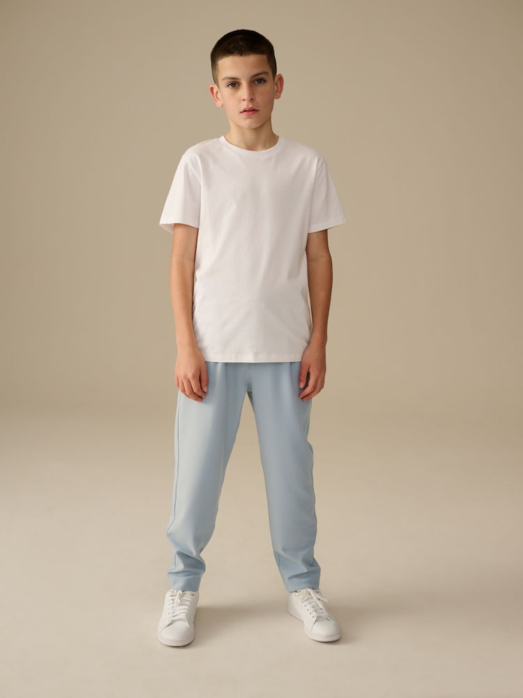 Blue Smart Pull-On Trousers (3-16yrs) - Image 2 of 8 Blue Smart Pull-On Trousers (3-16yrs) - Image 2 of 8