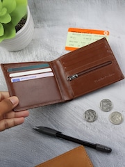 Personalised My Dad is My Hero Tan Leather Wallet by PMC - Image 3 of 3