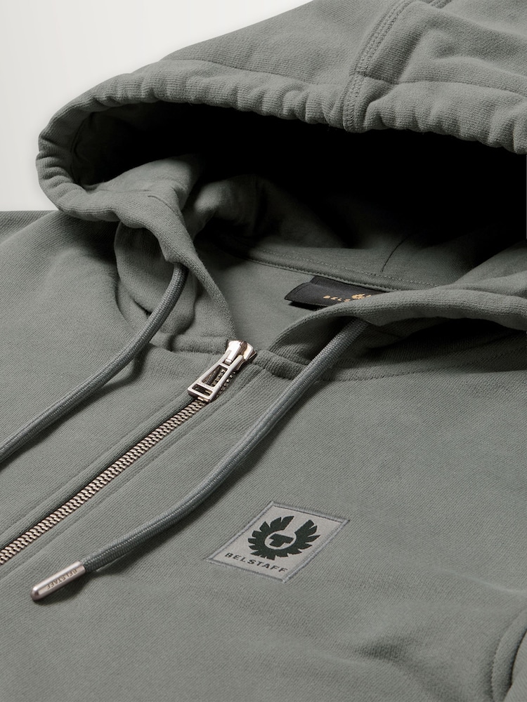Belstaff Grey Full Zip Hoodie - Image 2 of 3
