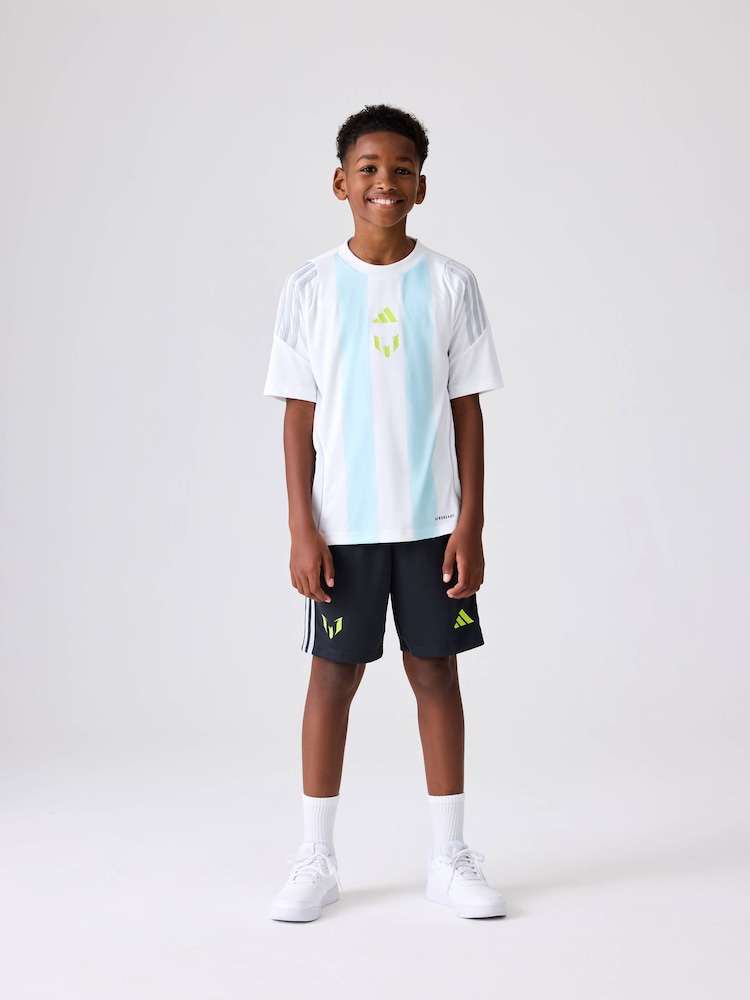 adidas White Messi T-Shirt - Image 2 of 5