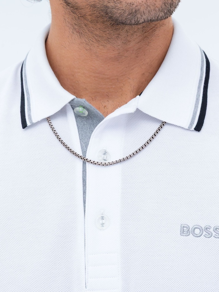BOSS Silver Liam Antique Finish Necklace - Image 2 of 5 BOSS Silver Liam Antique Finish Necklace - Image 2 of 5