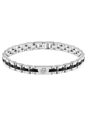 BOSS Silver Archer Two-Tone PVD Bracelet - Image 1 of 4