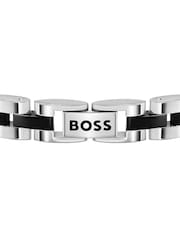 BOSS Silver Archer Two-Tone PVD Bracelet - Image 3 of 4